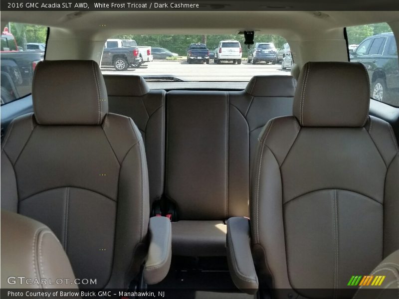 White Frost Tricoat / Dark Cashmere 2016 GMC Acadia SLT AWD