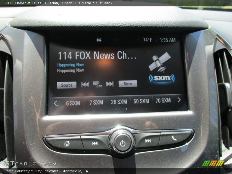 Kinetic Blue Metallic / Jet Black 2016 Chevrolet Cruze LT Sedan