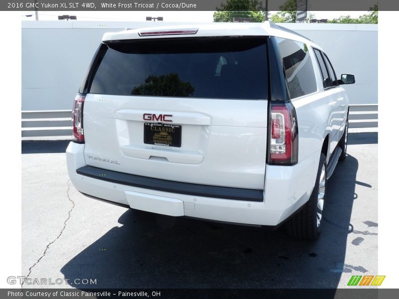 White Frost Tricoat / Cocoa/Dune 2016 GMC Yukon XL SLT 4WD