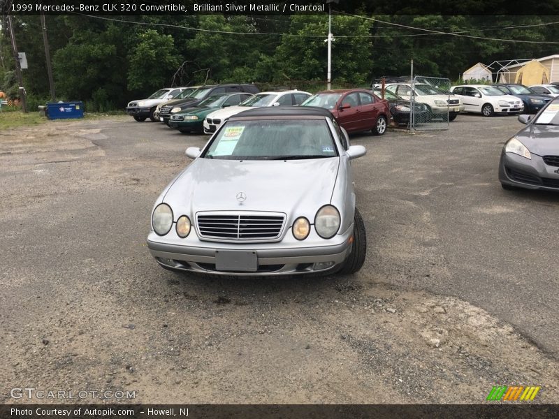 Brilliant Silver Metallic / Charcoal 1999 Mercedes-Benz CLK 320 Convertible