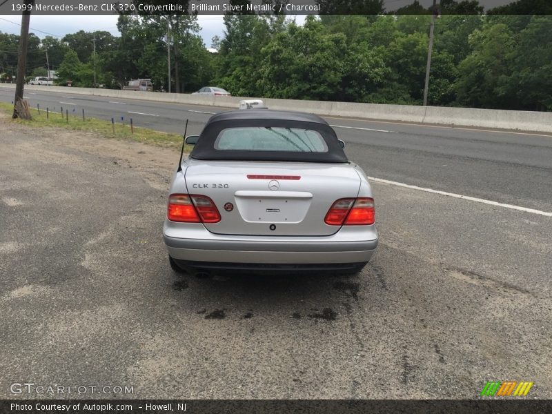 Brilliant Silver Metallic / Charcoal 1999 Mercedes-Benz CLK 320 Convertible