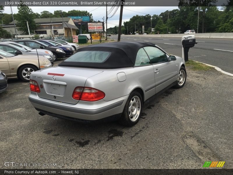 Brilliant Silver Metallic / Charcoal 1999 Mercedes-Benz CLK 320 Convertible