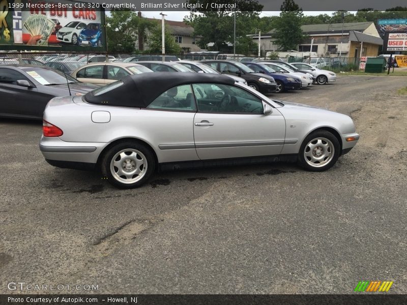 Brilliant Silver Metallic / Charcoal 1999 Mercedes-Benz CLK 320 Convertible