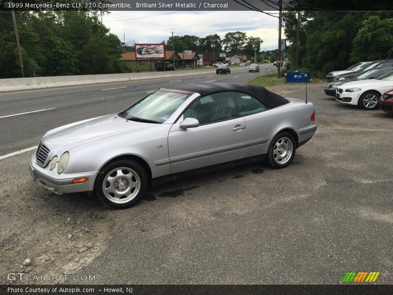 Brilliant Silver Metallic / Charcoal 1999 Mercedes-Benz CLK 320 Convertible