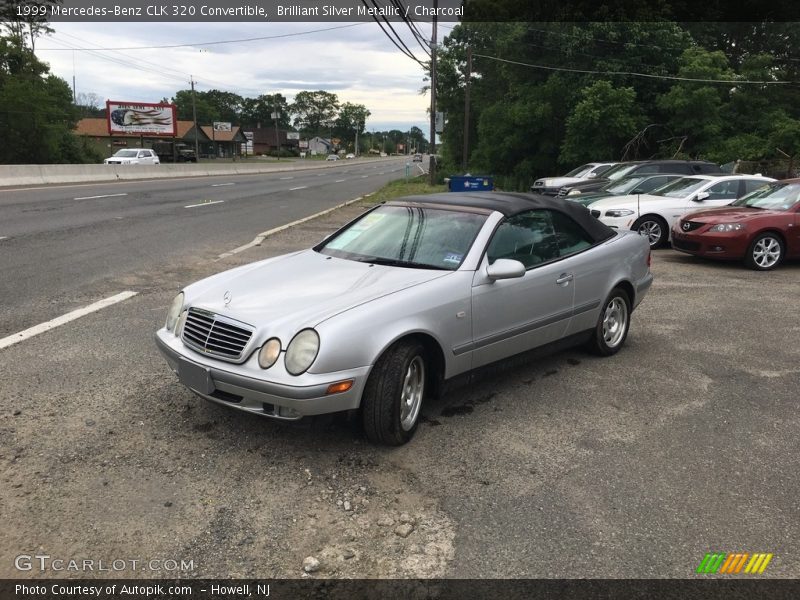 Brilliant Silver Metallic / Charcoal 1999 Mercedes-Benz CLK 320 Convertible