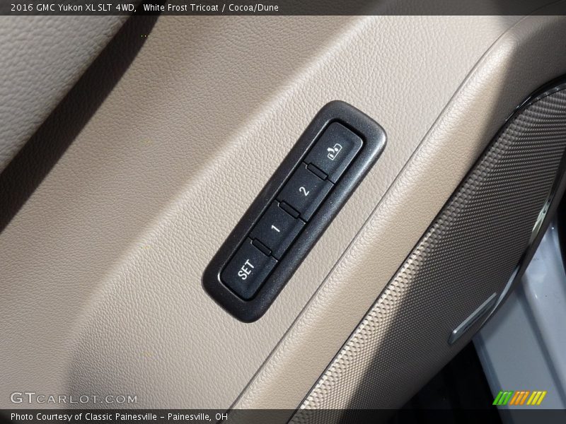 White Frost Tricoat / Cocoa/Dune 2016 GMC Yukon XL SLT 4WD