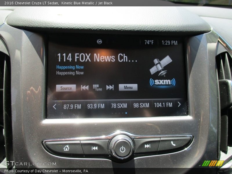 Kinetic Blue Metallic / Jet Black 2016 Chevrolet Cruze LT Sedan