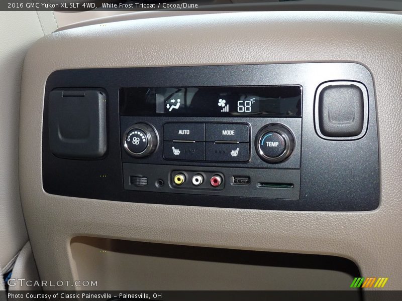 White Frost Tricoat / Cocoa/Dune 2016 GMC Yukon XL SLT 4WD