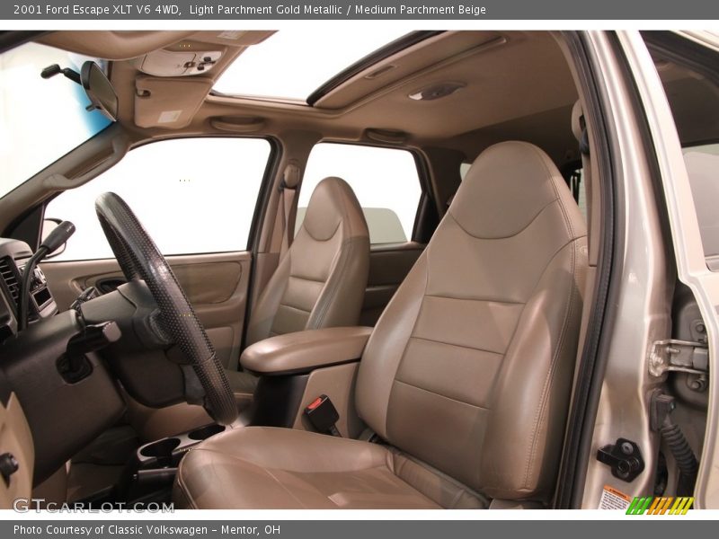 Light Parchment Gold Metallic / Medium Parchment Beige 2001 Ford Escape XLT V6 4WD