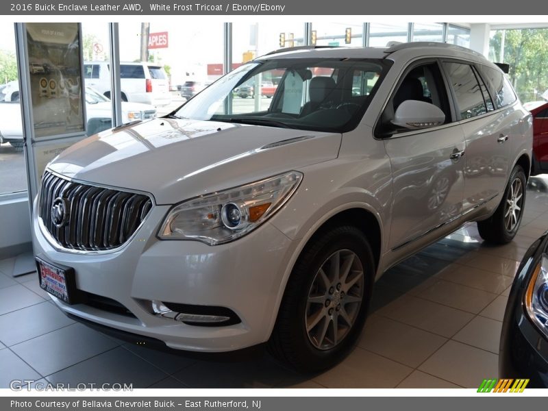 White Frost Tricoat / Ebony/Ebony 2016 Buick Enclave Leather AWD