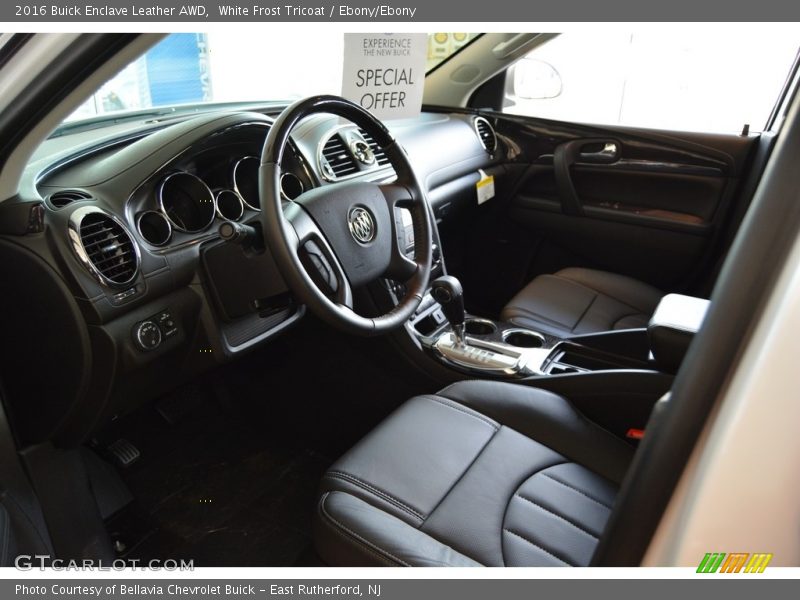 White Frost Tricoat / Ebony/Ebony 2016 Buick Enclave Leather AWD