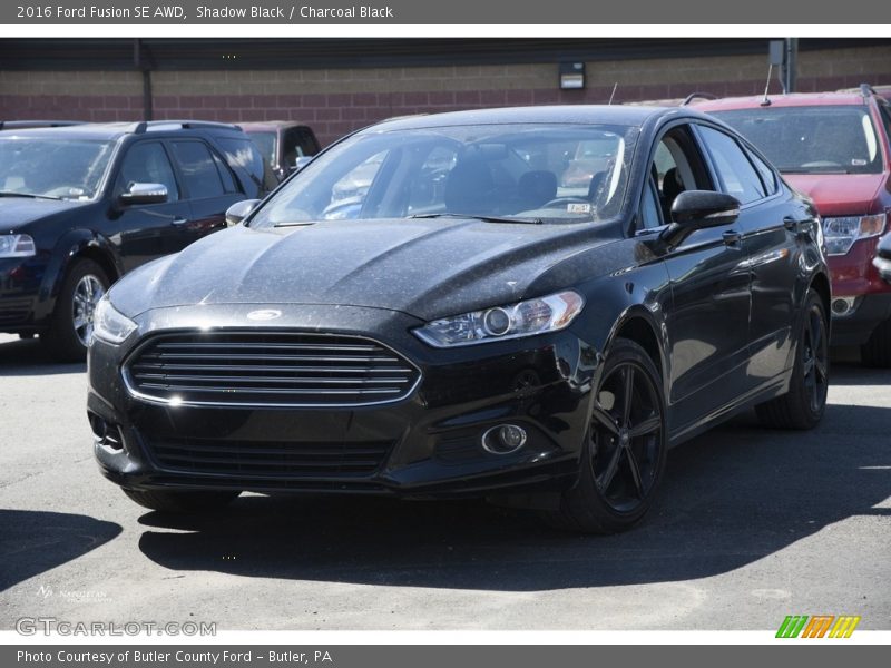Shadow Black / Charcoal Black 2016 Ford Fusion SE AWD