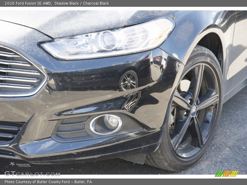 Shadow Black / Charcoal Black 2016 Ford Fusion SE AWD
