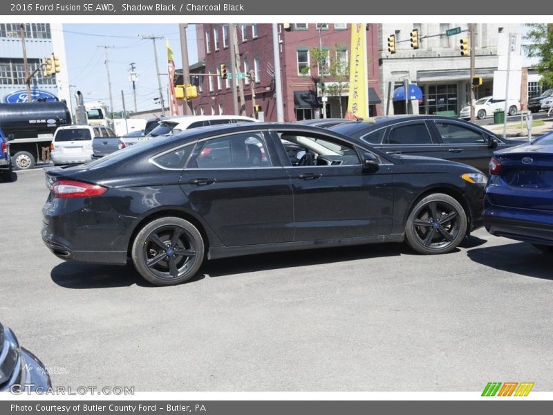 Shadow Black / Charcoal Black 2016 Ford Fusion SE AWD