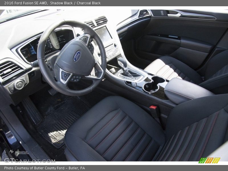 Shadow Black / Charcoal Black 2016 Ford Fusion SE AWD
