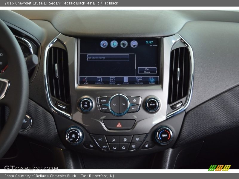 Mosaic Black Metallic / Jet Black 2016 Chevrolet Cruze LT Sedan