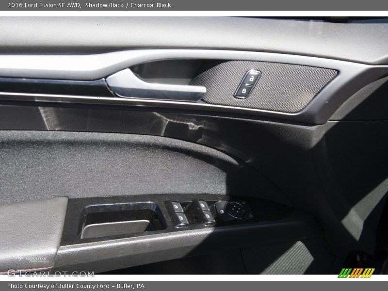 Shadow Black / Charcoal Black 2016 Ford Fusion SE AWD