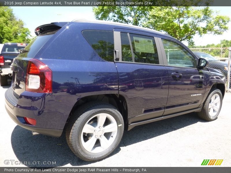 True Blue Pearl / Light Pebble Beige/Dark Slate Gray 2016 Jeep Compass Latitude 4x4