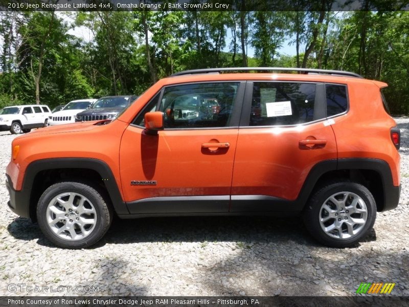 Omaha Orange / Bark Brown/Ski Grey 2016 Jeep Renegade Latitude 4x4