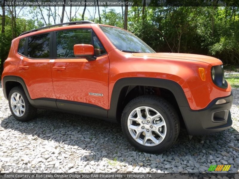 Omaha Orange / Bark Brown/Ski Grey 2016 Jeep Renegade Latitude 4x4