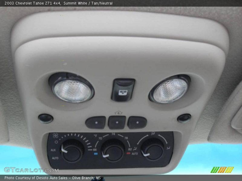 Summit White / Tan/Neutral 2003 Chevrolet Tahoe Z71 4x4