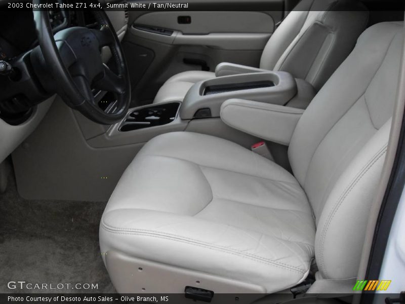 Summit White / Tan/Neutral 2003 Chevrolet Tahoe Z71 4x4
