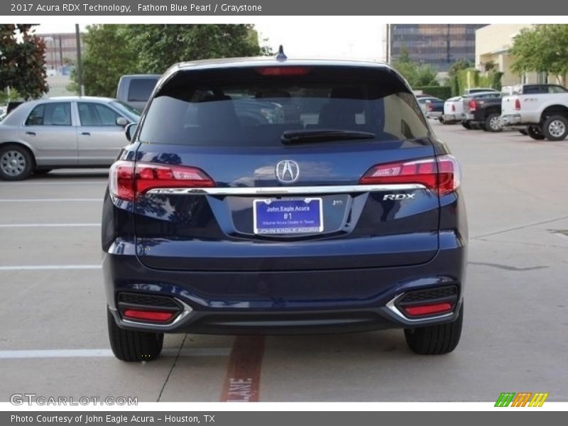 Fathom Blue Pearl / Graystone 2017 Acura RDX Technology