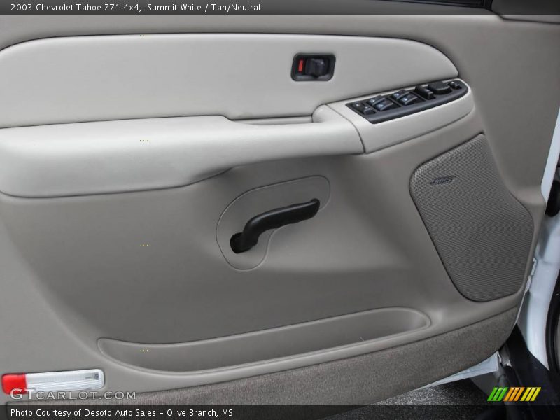 Summit White / Tan/Neutral 2003 Chevrolet Tahoe Z71 4x4