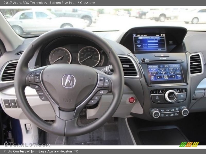 Fathom Blue Pearl / Graystone 2017 Acura RDX Technology