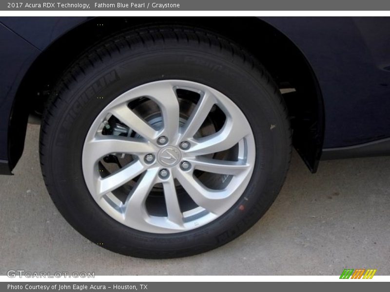 Fathom Blue Pearl / Graystone 2017 Acura RDX Technology