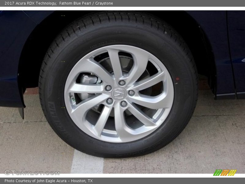 Fathom Blue Pearl / Graystone 2017 Acura RDX Technology