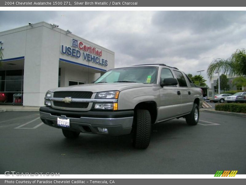 Silver Birch Metallic / Dark Charcoal 2004 Chevrolet Avalanche 1500 Z71