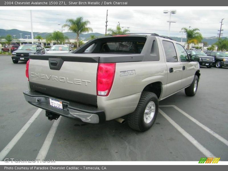 Silver Birch Metallic / Dark Charcoal 2004 Chevrolet Avalanche 1500 Z71