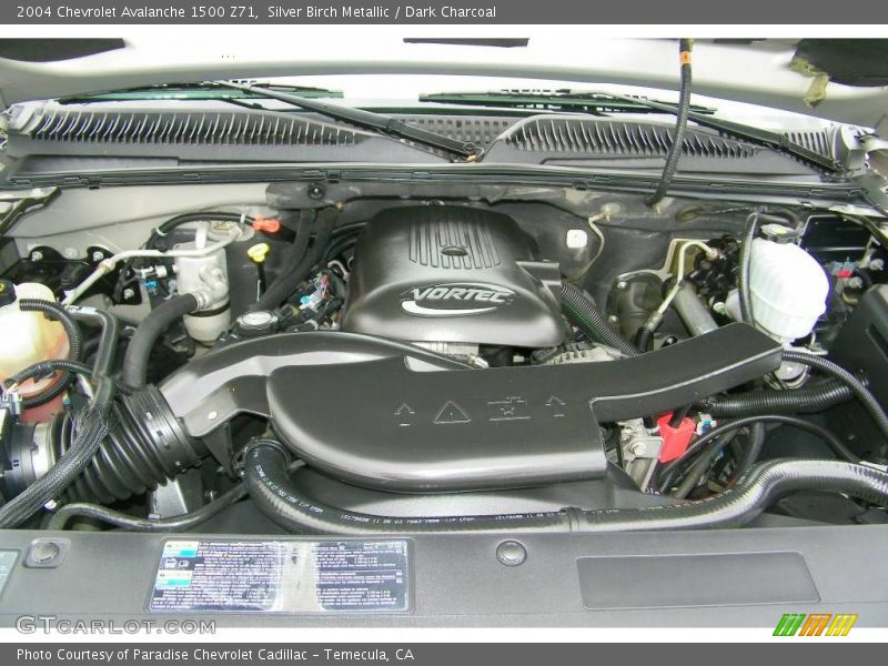 Silver Birch Metallic / Dark Charcoal 2004 Chevrolet Avalanche 1500 Z71