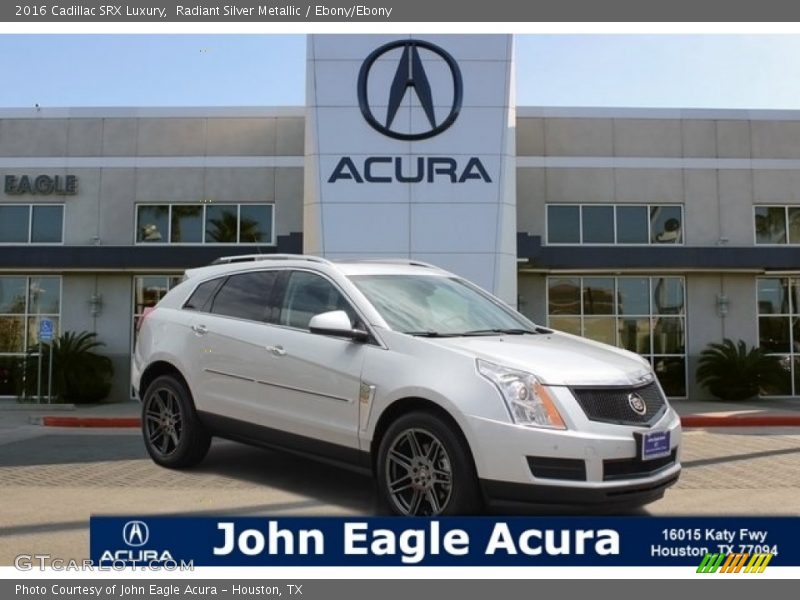 Radiant Silver Metallic / Ebony/Ebony 2016 Cadillac SRX Luxury