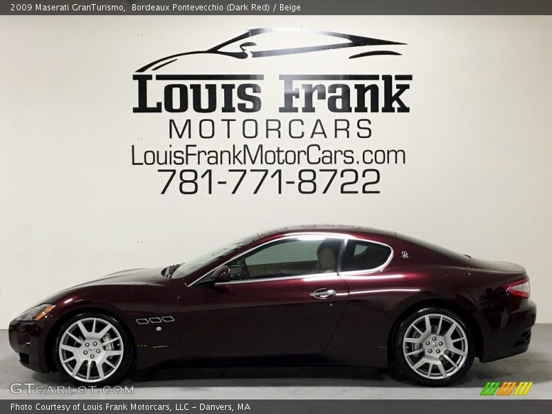 Bordeaux Pontevecchio (Dark Red) / Beige 2009 Maserati GranTurismo