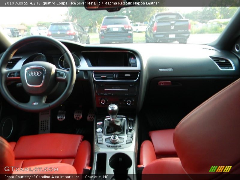 Ice Silver Metallic / Magma Red Silk Nappa Leather 2010 Audi S5 4.2 FSI quattro Coupe