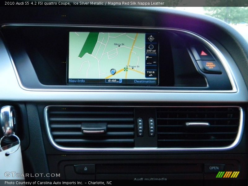 Ice Silver Metallic / Magma Red Silk Nappa Leather 2010 Audi S5 4.2 FSI quattro Coupe