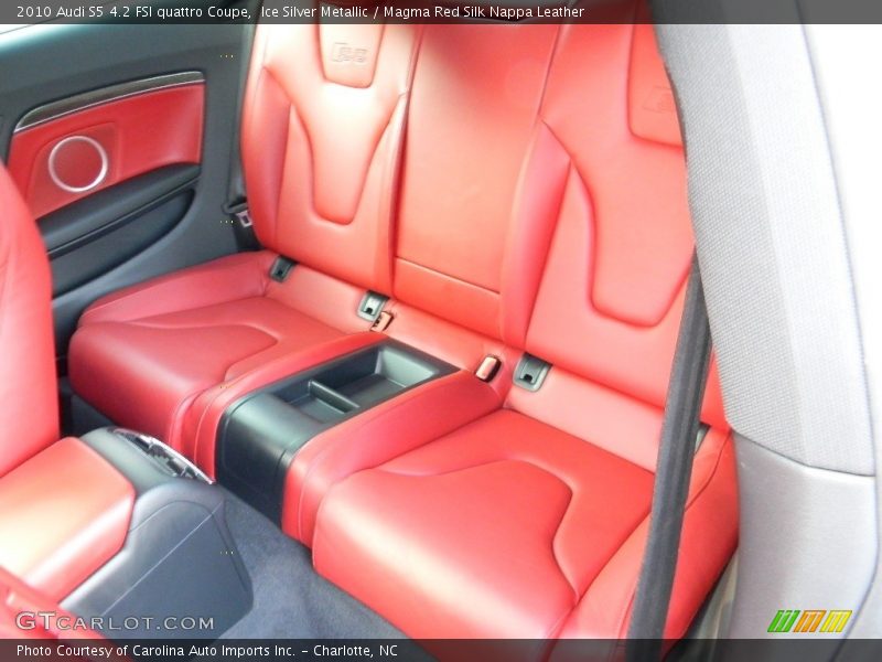 Ice Silver Metallic / Magma Red Silk Nappa Leather 2010 Audi S5 4.2 FSI quattro Coupe