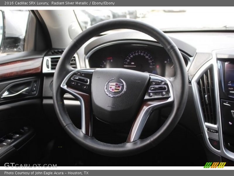 Radiant Silver Metallic / Ebony/Ebony 2016 Cadillac SRX Luxury