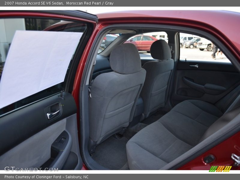 Moroccan Red Pearl / Gray 2007 Honda Accord SE V6 Sedan