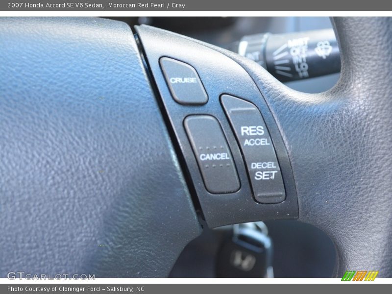 Moroccan Red Pearl / Gray 2007 Honda Accord SE V6 Sedan