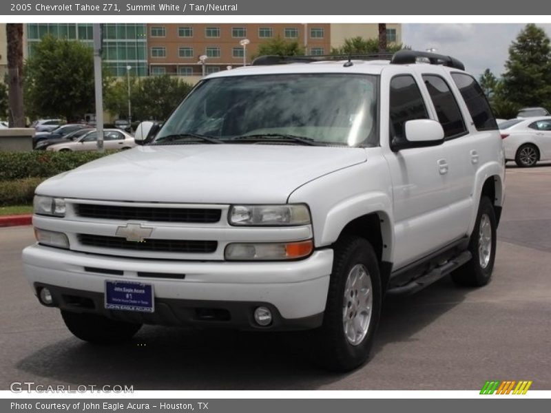 Summit White / Tan/Neutral 2005 Chevrolet Tahoe Z71