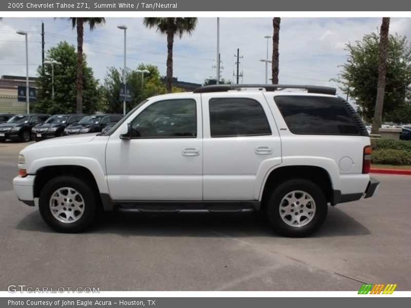 Summit White / Tan/Neutral 2005 Chevrolet Tahoe Z71