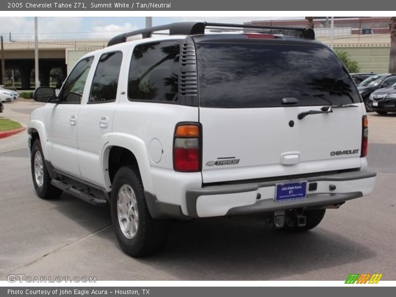 Summit White / Tan/Neutral 2005 Chevrolet Tahoe Z71
