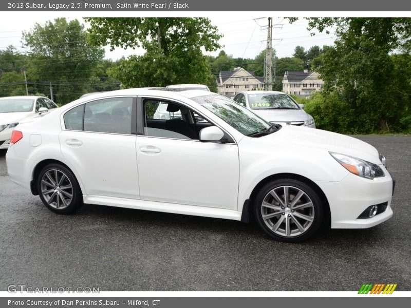 Satin White Pearl / Black 2013 Subaru Legacy 2.5i Premium