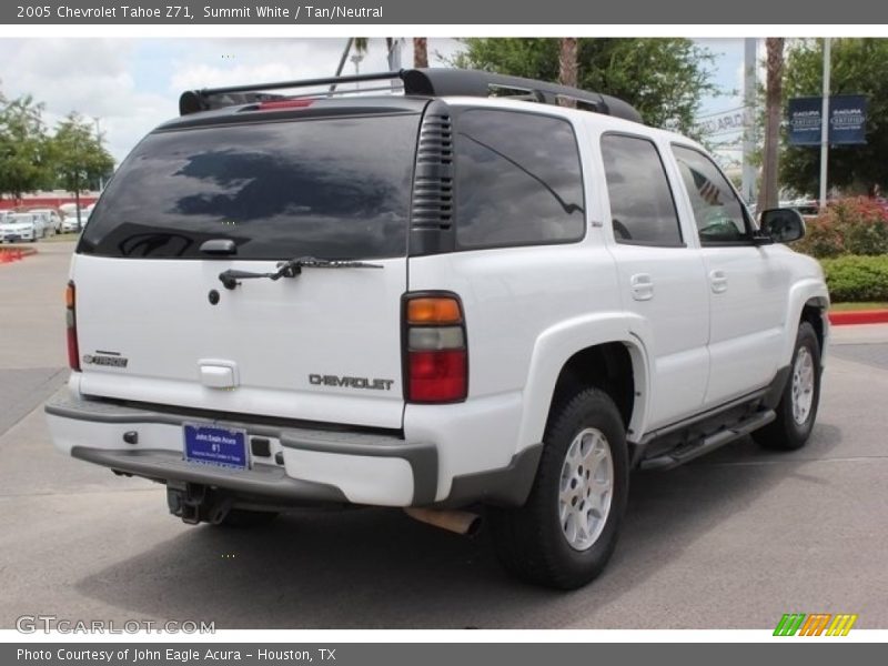 Summit White / Tan/Neutral 2005 Chevrolet Tahoe Z71