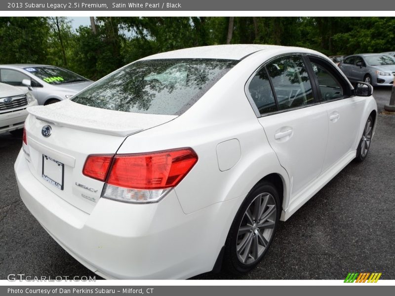 Satin White Pearl / Black 2013 Subaru Legacy 2.5i Premium