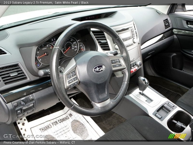 Satin White Pearl / Black 2013 Subaru Legacy 2.5i Premium