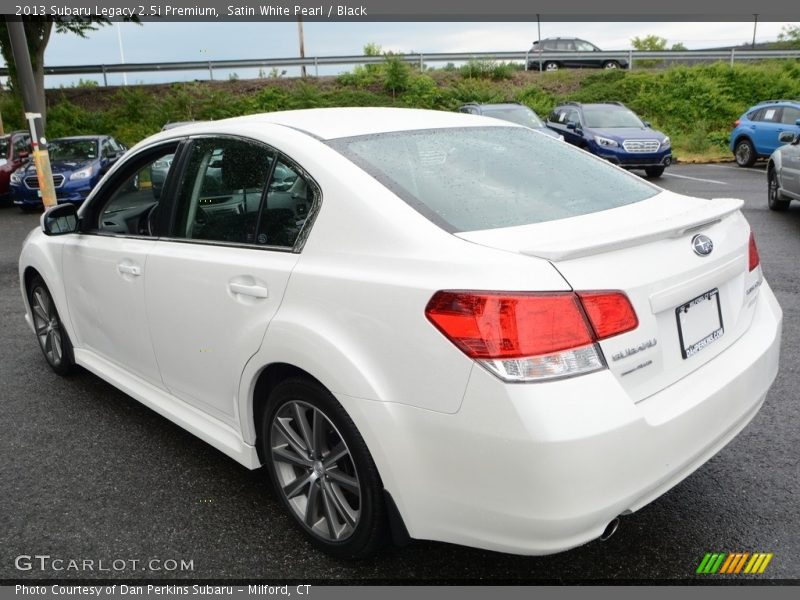 Satin White Pearl / Black 2013 Subaru Legacy 2.5i Premium